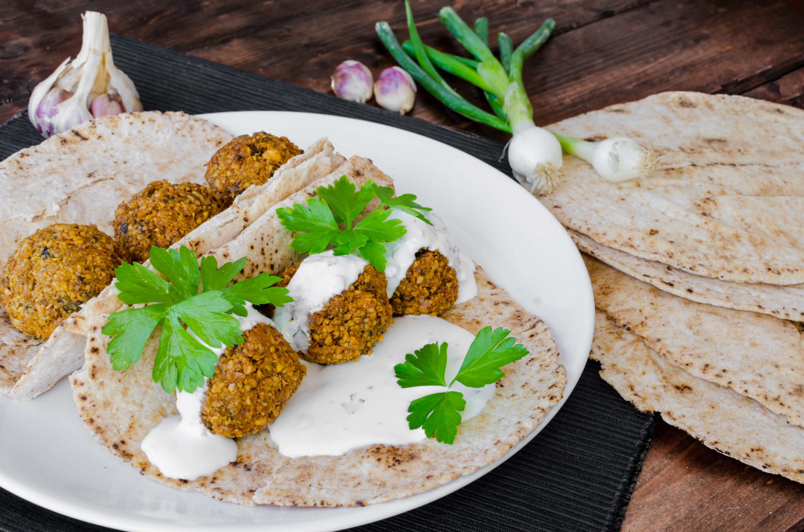 que manger avec des falafels